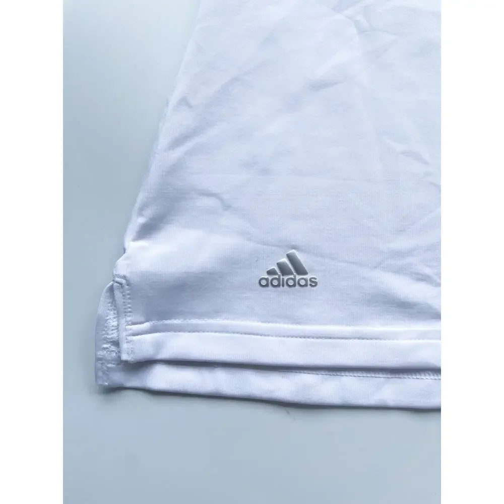 Women's Adidas Golf White Sleeveless Polo Shirt Size Large - Picture 3 of 8